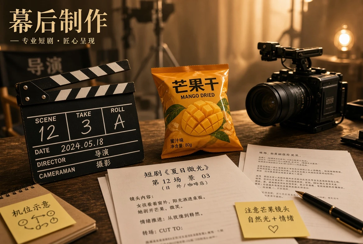 黄果短视频镜头幕后图